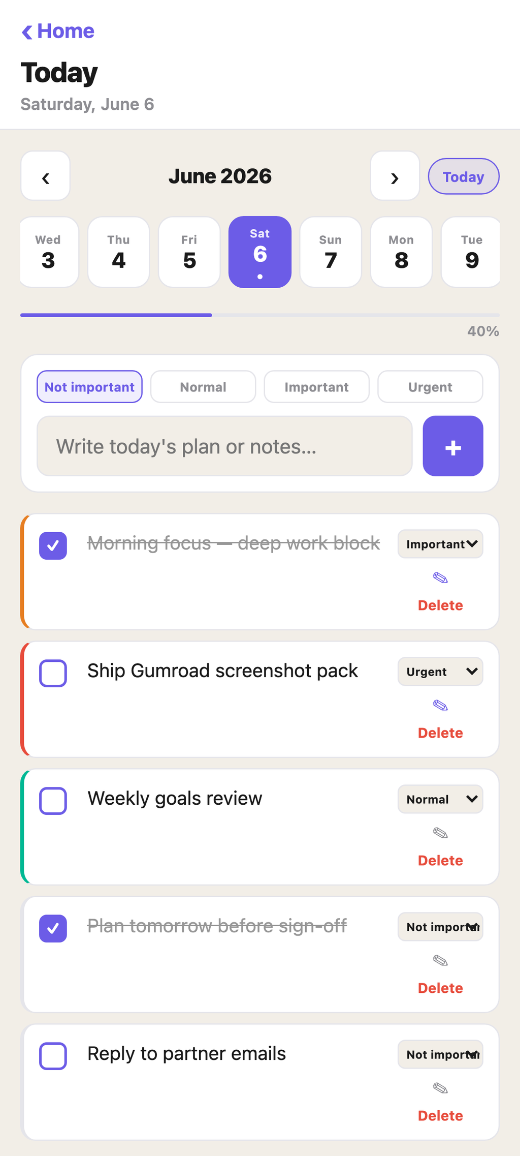 Elite Planner Lite for Android — Free