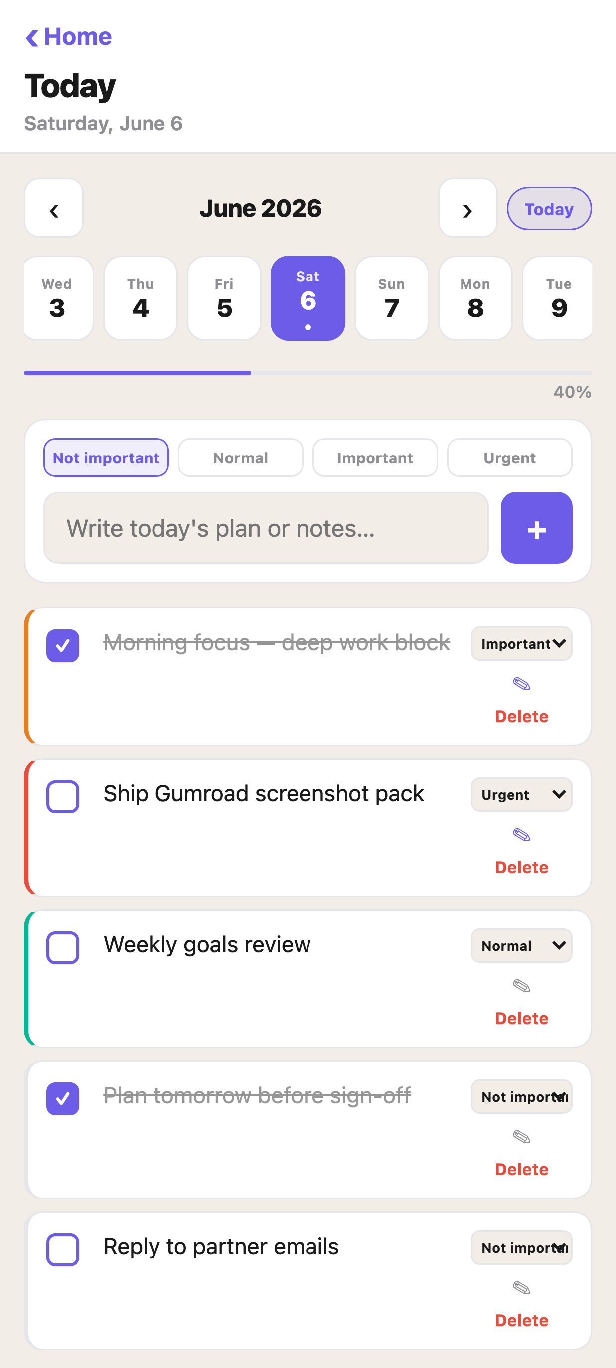 Elite Planner Lite for Android — Free