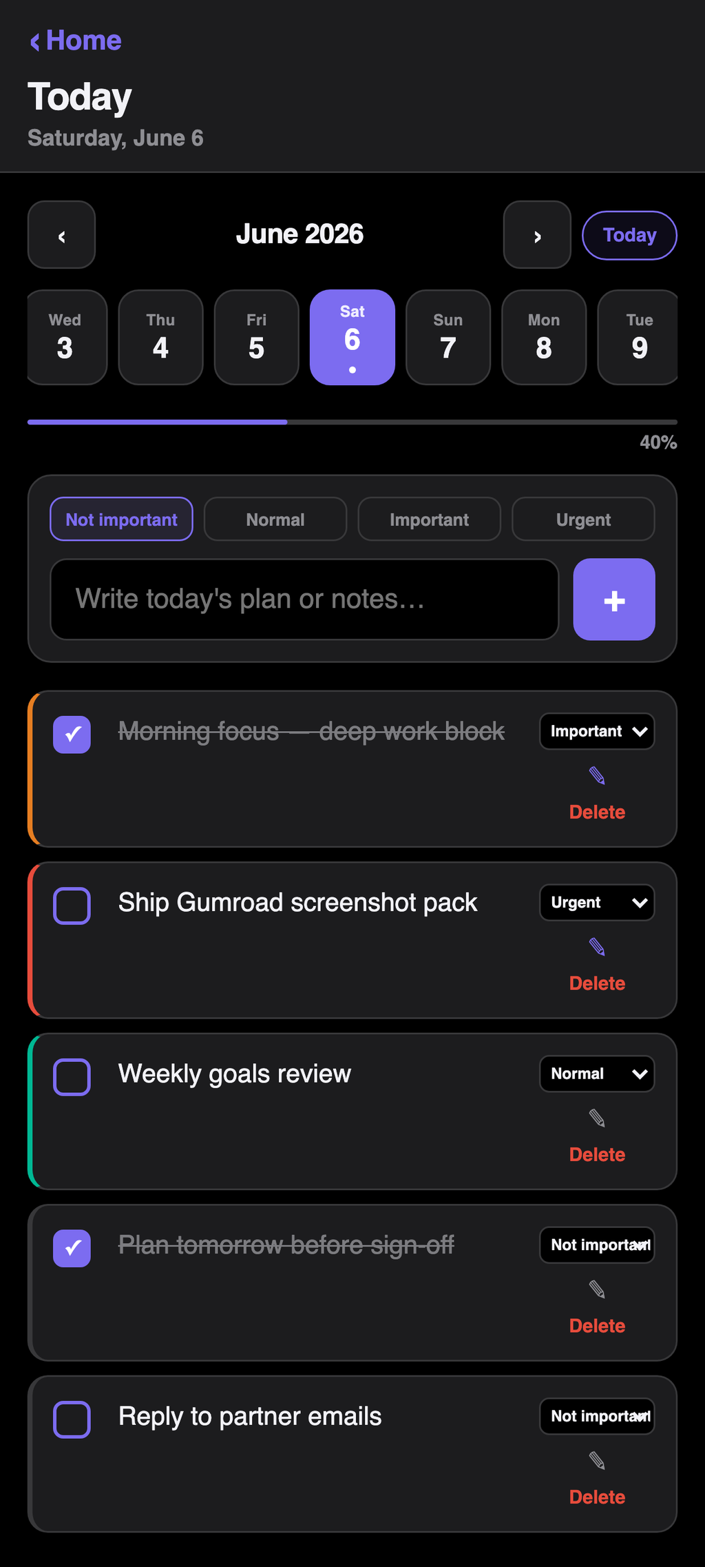 Elite Planner Pro for Android