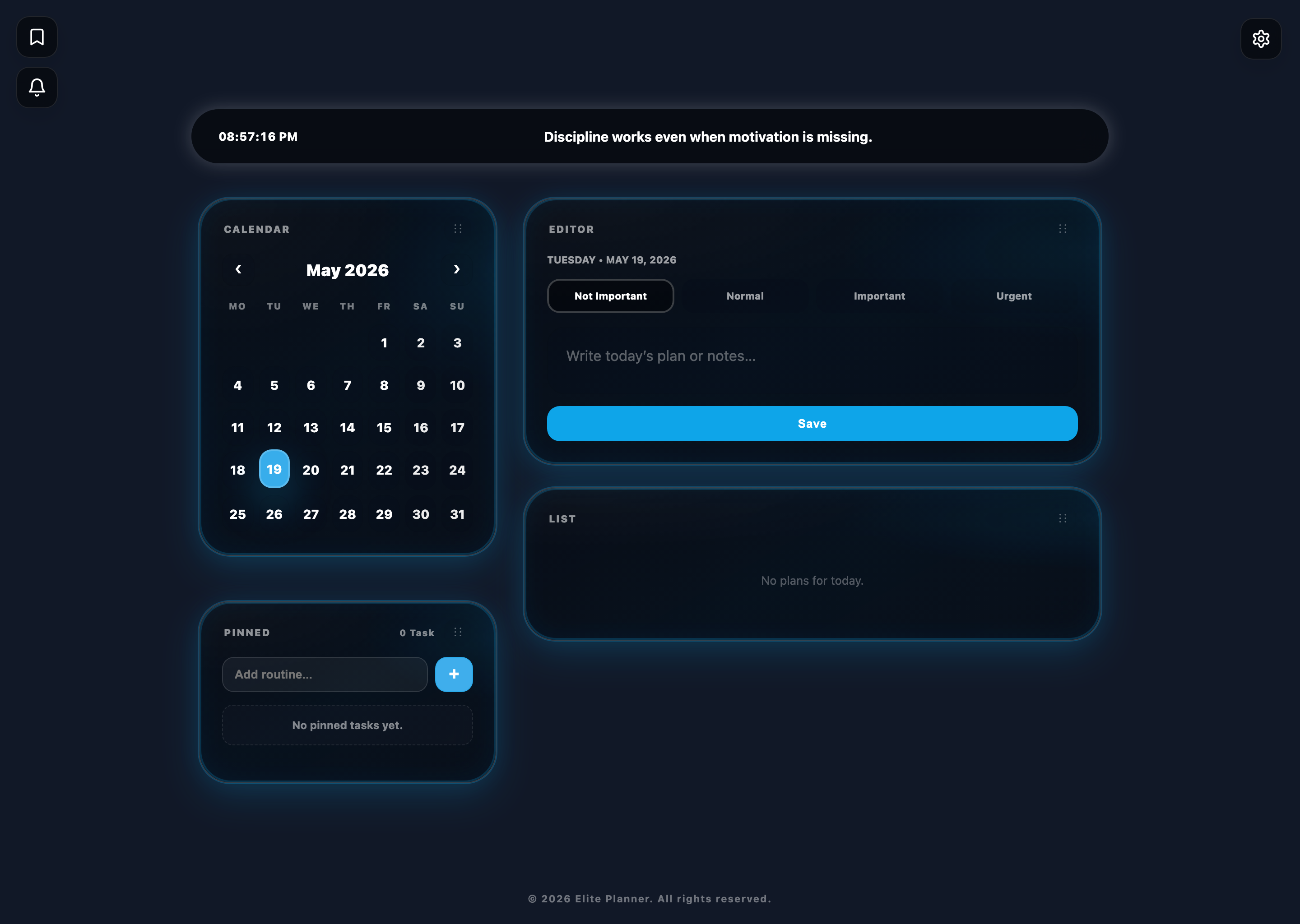 Elite Planner for Mac