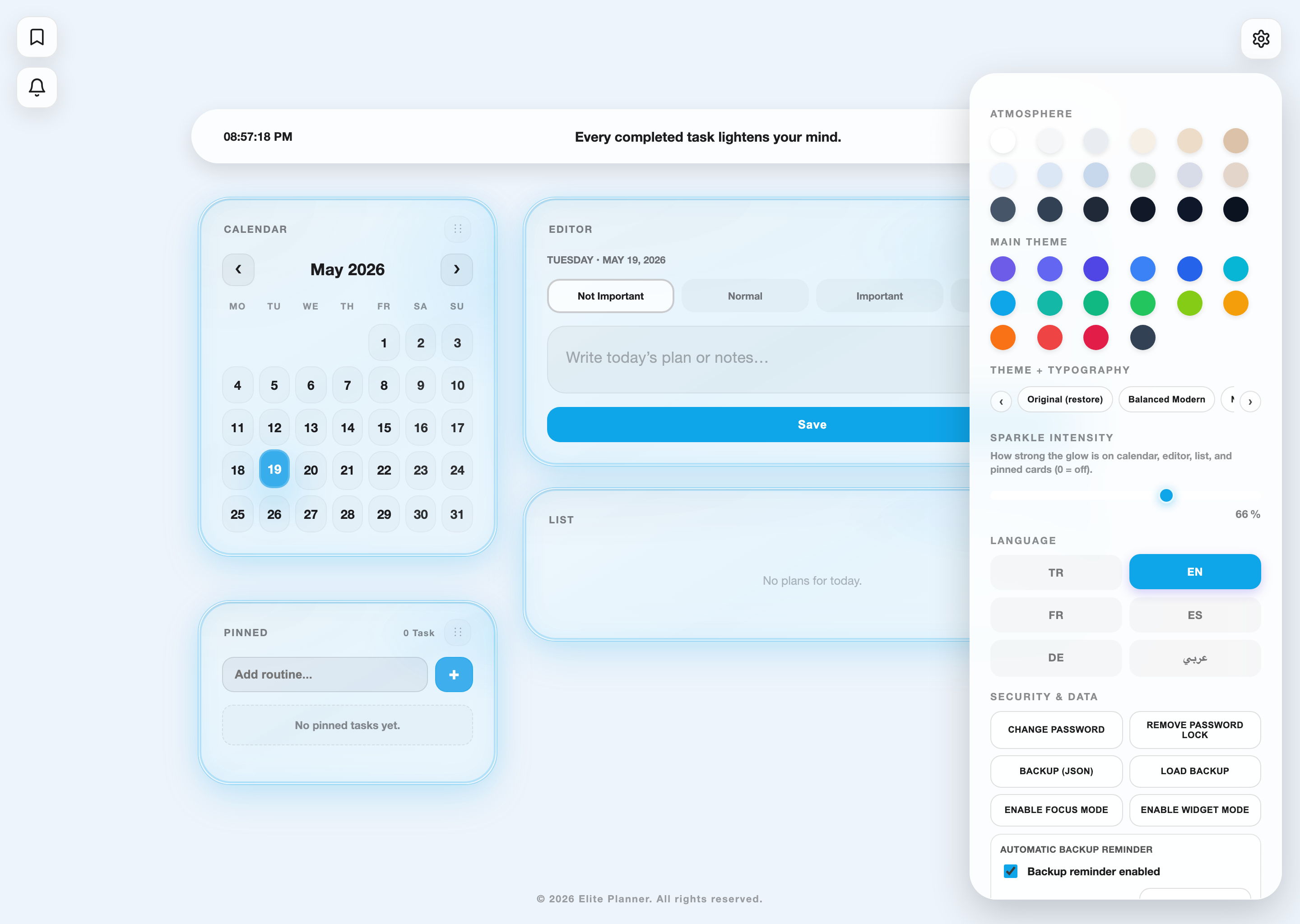 Elite Planner for Mac